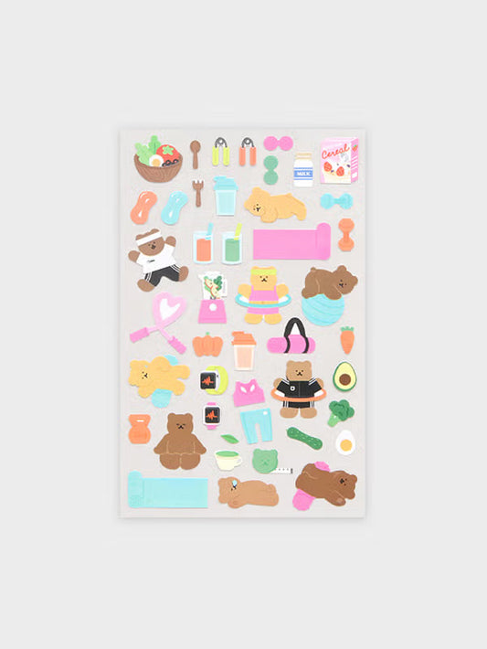 Homebody Bear Deco Sticker