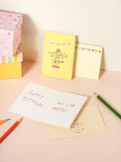 Milo Celebration Card Set _ Yellow & Cake