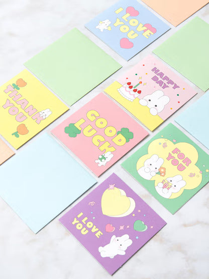 Animal Friends Card Set _ Pink