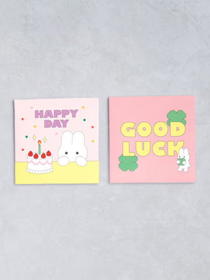 Animal Friends Card Set _ Pink