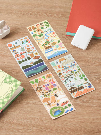 America Travel Sticker