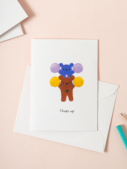 GomGom Illustration Greeting Card