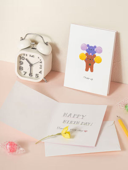 GomGom Illustration Greeting Card