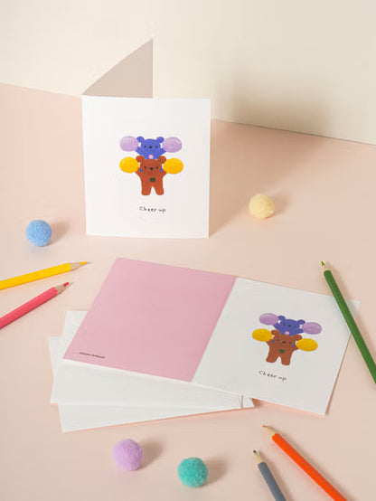 GomGom Illustration Greeting Card