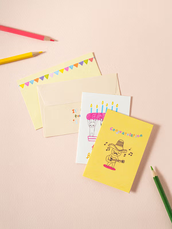 Milo Celebration Card Set _ Yellow & Cake
