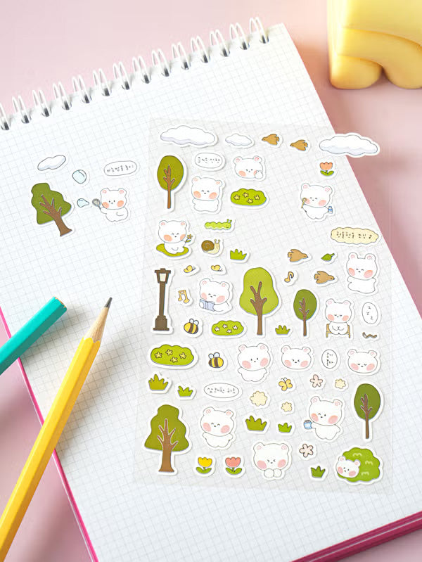 Blushing Bear Sticker