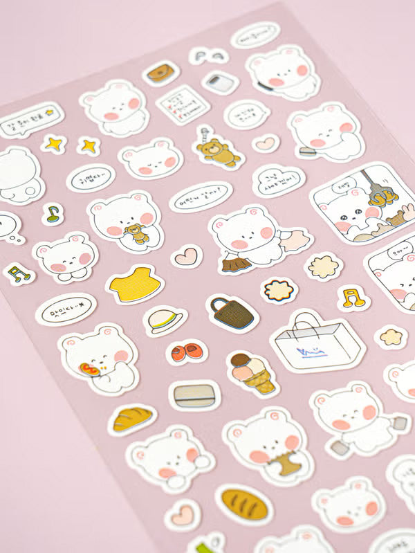 Blushing Bear Sticker