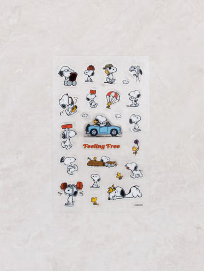 Peanuts Clear Character Sticker