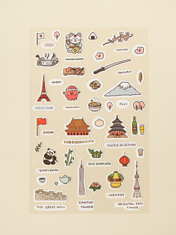 Travel Theme Sticker