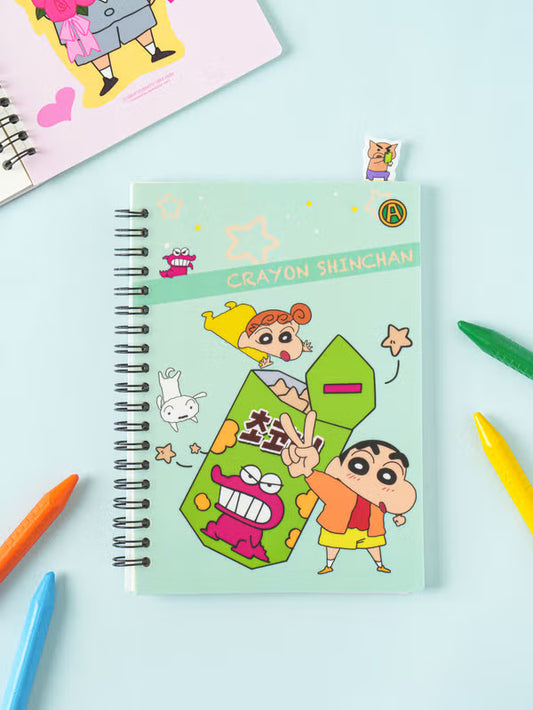 Crayon Shin-chan Index Section Notebook - 60 Sheets