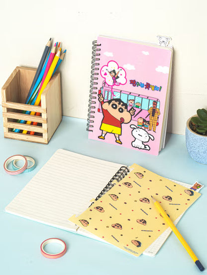 Crayon Shin-chan Index Section Notebook - 60 Sheets