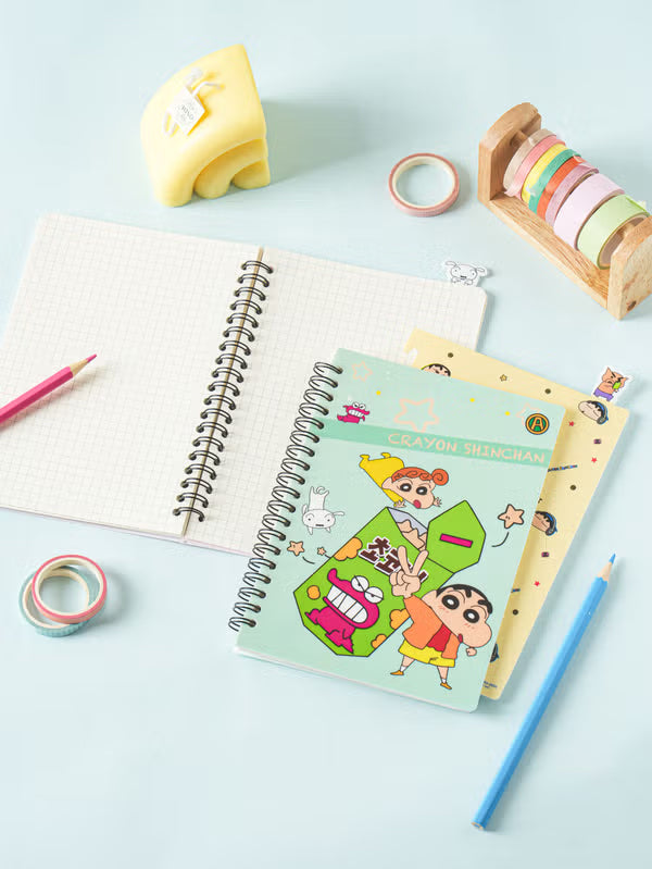 Crayon Shin-chan Index Section Notebook - 60 Sheets