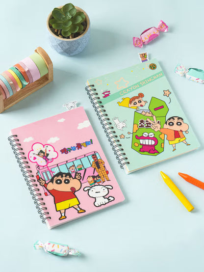 Crayon Shin-chan Index Section Notebook - 60 Sheets