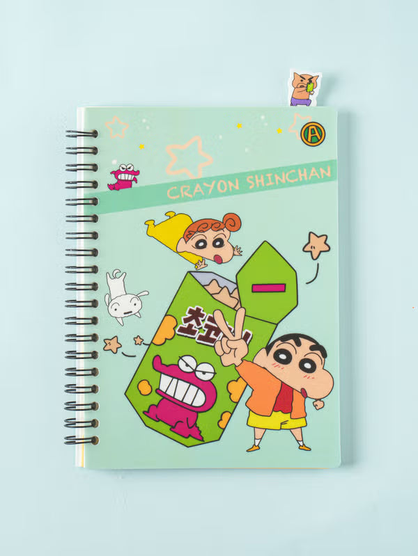 Crayon Shin-chan Index Section Notebook - 60 Sheets