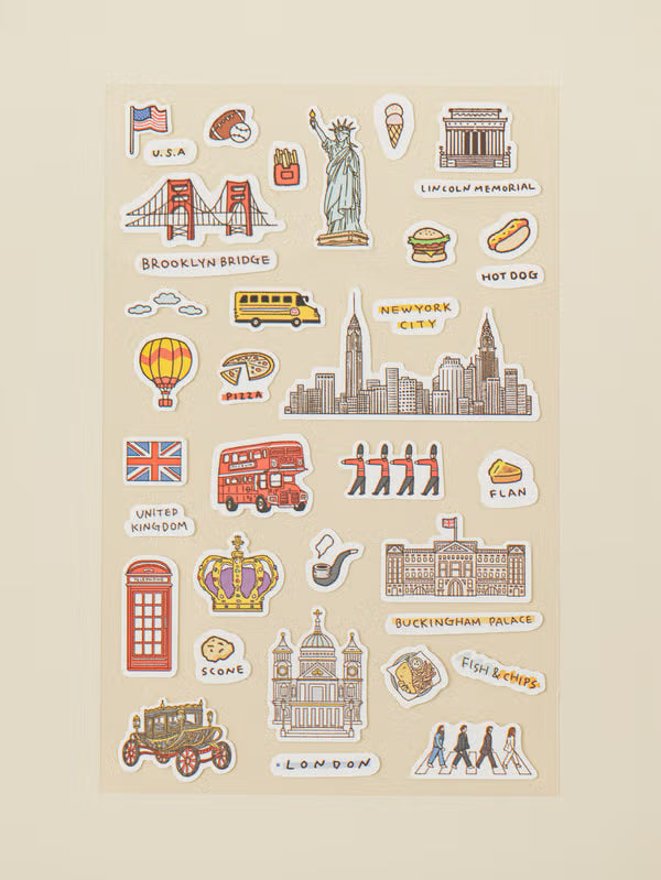 Travel Theme Sticker