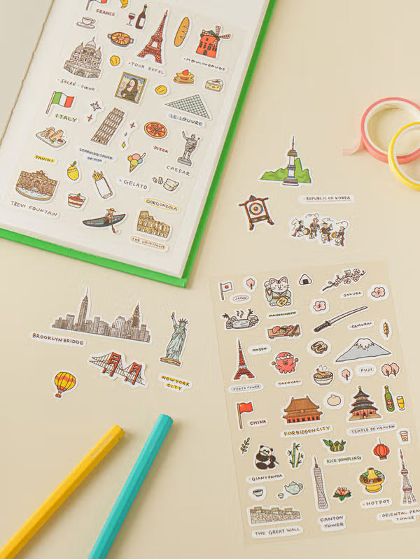 Travel Theme Sticker