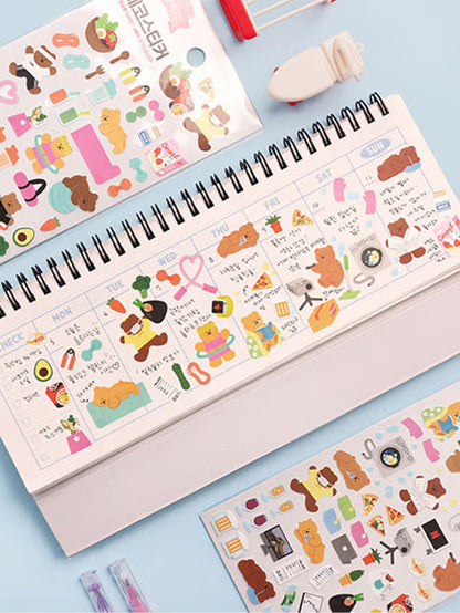 Homebody Bear Deco Sticker