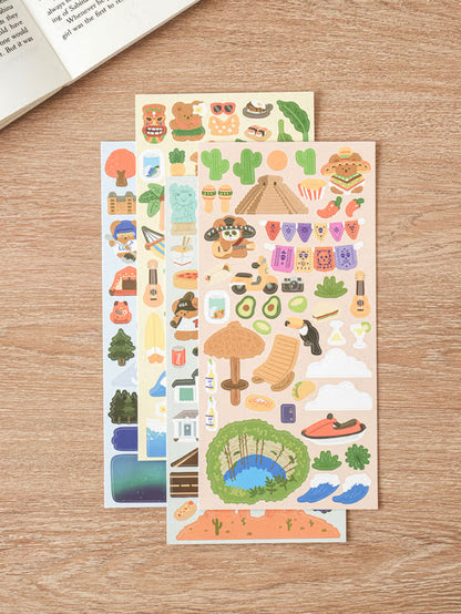 America Travel Sticker